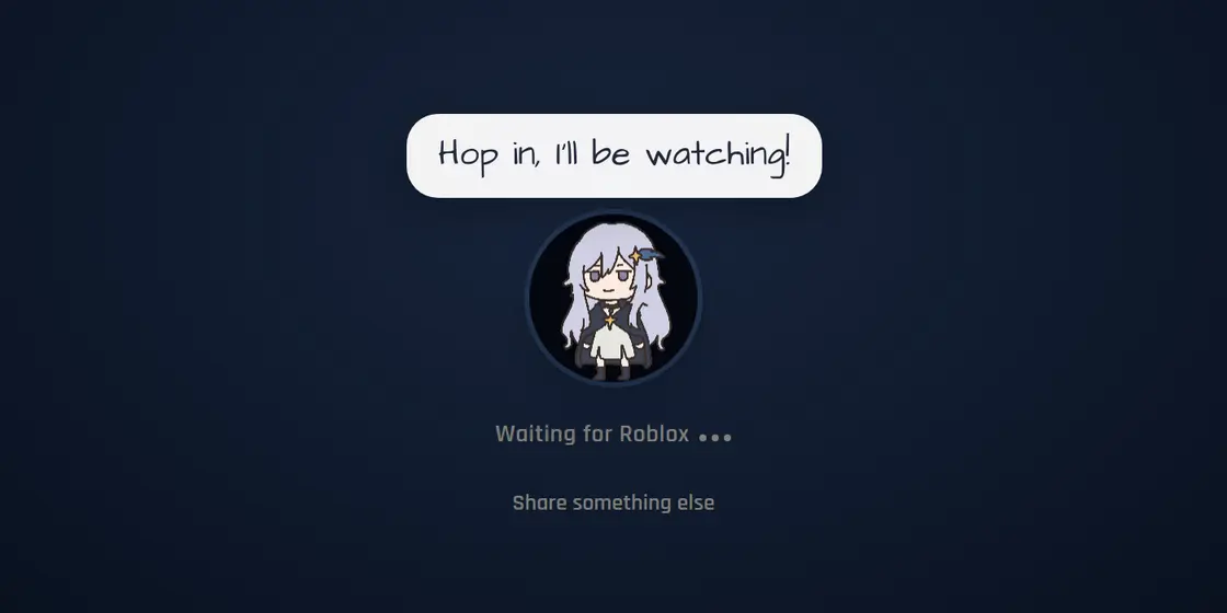 Sui on a Sei call saying "Hop in, I'll be watching!" while Sei waits for Roblox to open
